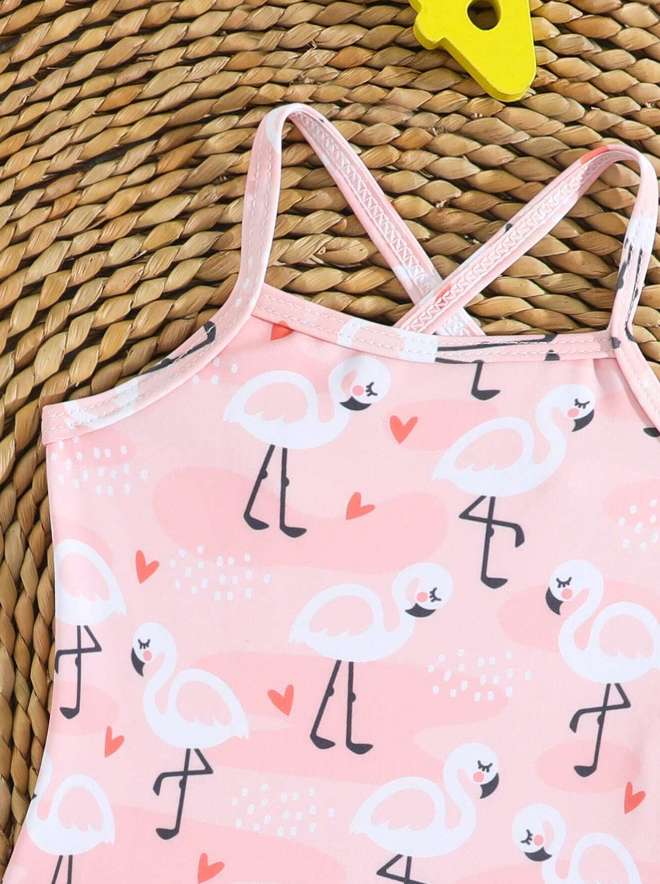 🦩 Traje de Baño Bebé “Flamingo Love” - 0 a 1 mes-3