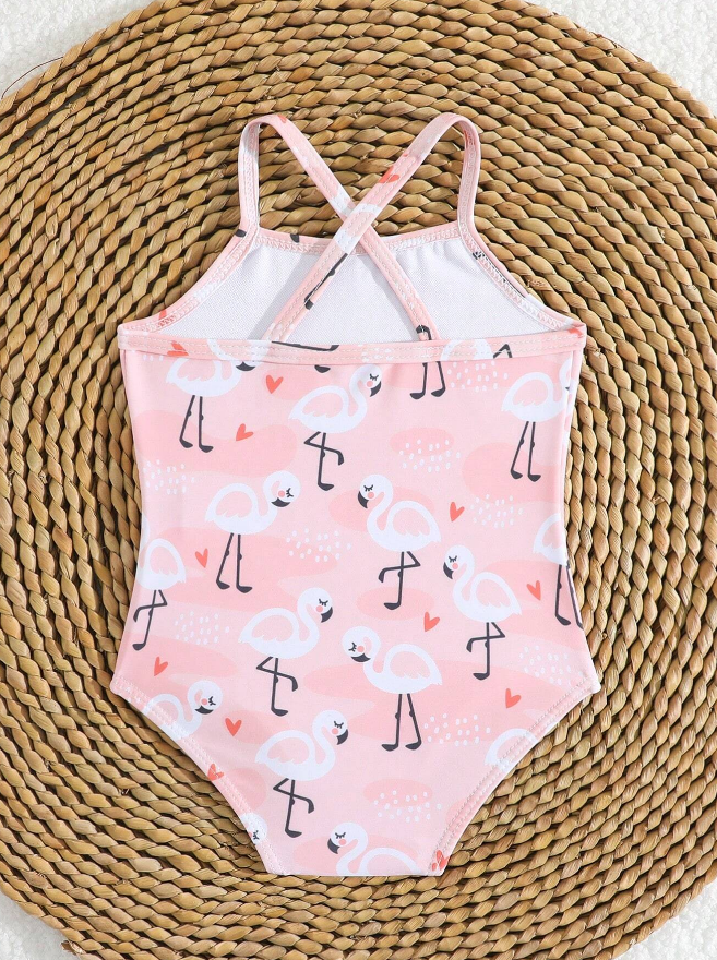 🦩 Traje de Baño Bebé “Flamingo Love” - 0 a 1 mes-4
