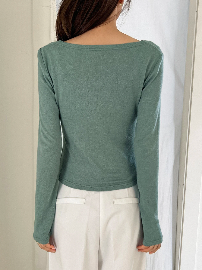 Camiseta Casual con Detalle de Anilla-2