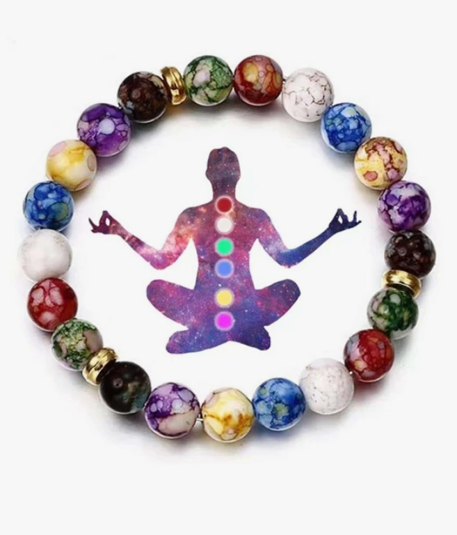 Pulsera de Cuentas de Chakra Multicolor ✨-0