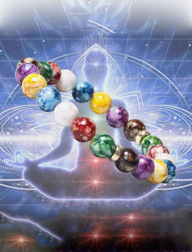 Pulsera de Cuentas de Chakra Multicolor ✨-1