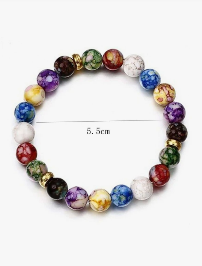 Pulsera de Cuentas de Chakra Multicolor ✨-3