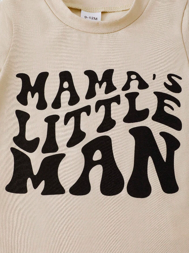 Conjunto Deportivo "Mama's Little Man" para Niños-2