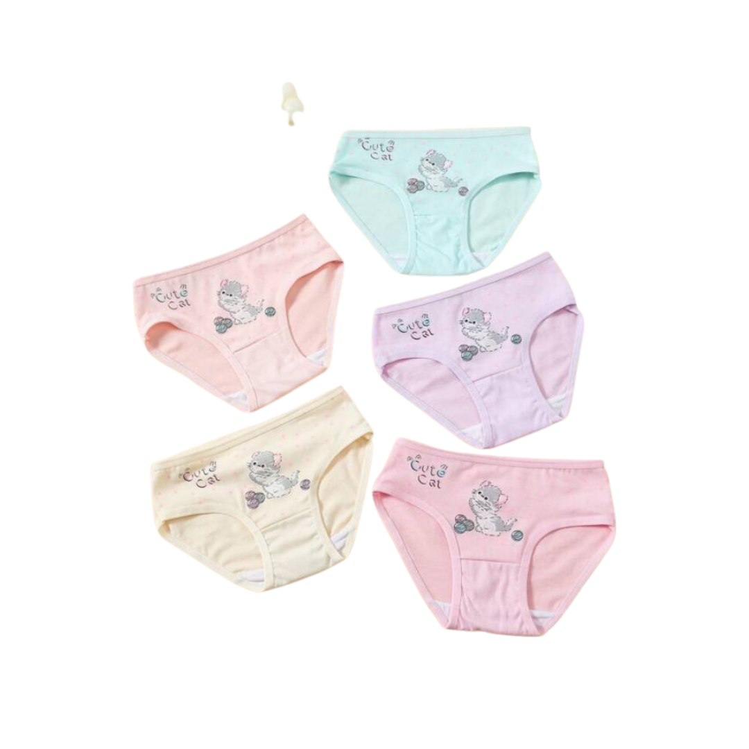 Bragas Infantiles de Algodón con Diseños Divertidos-0