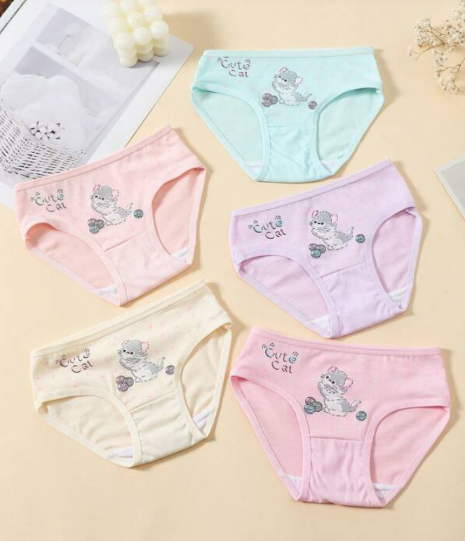 Bragas Infantiles de Algodón con Diseños Divertidos-1