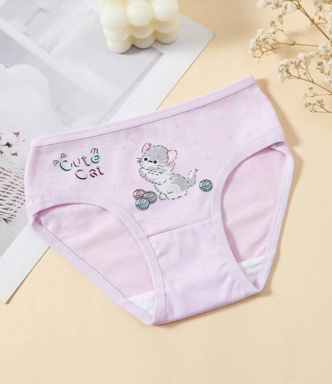 Bragas Infantiles de Algodón con Diseños Divertidos-3