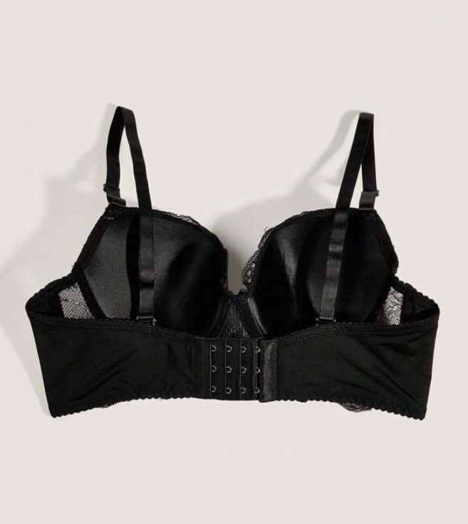 Sujetador Balconette de Encaje Negro – Sofisticación y Soporte 🖤✨ - Talla 36B-2