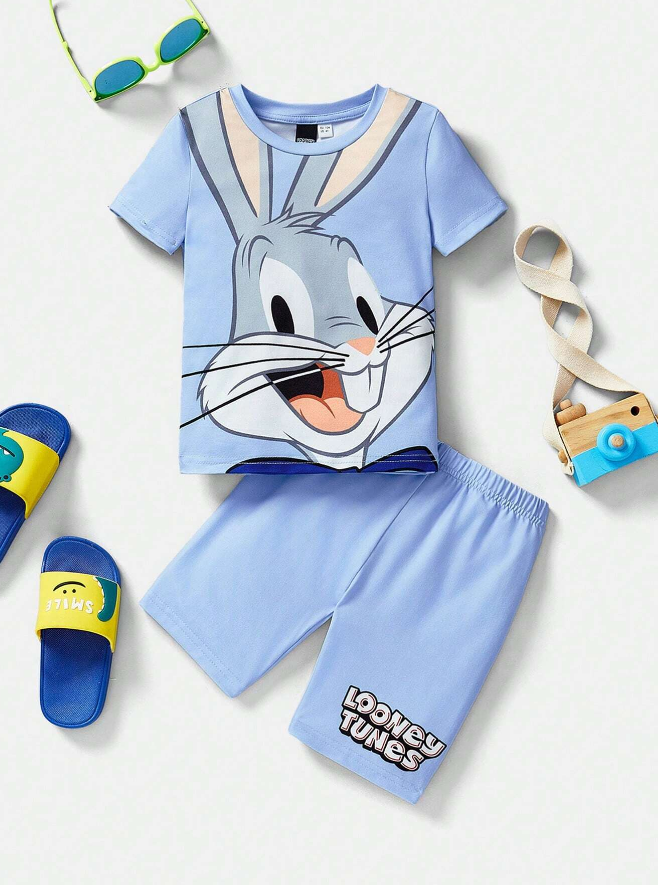 🐰 Conjunto Infantil Pijama Dibujos Animados - Talla 7 años-2