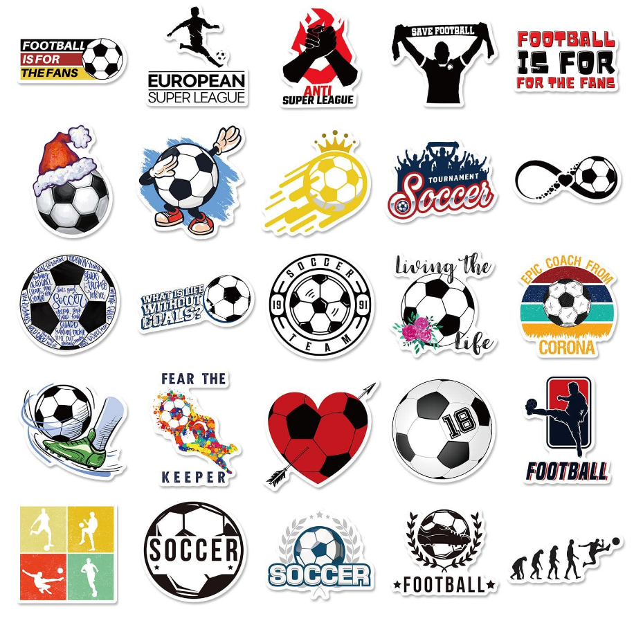 ⚽ Stickers Fútbol – Pack de 10 Unidades & Estilo Deportivo-3