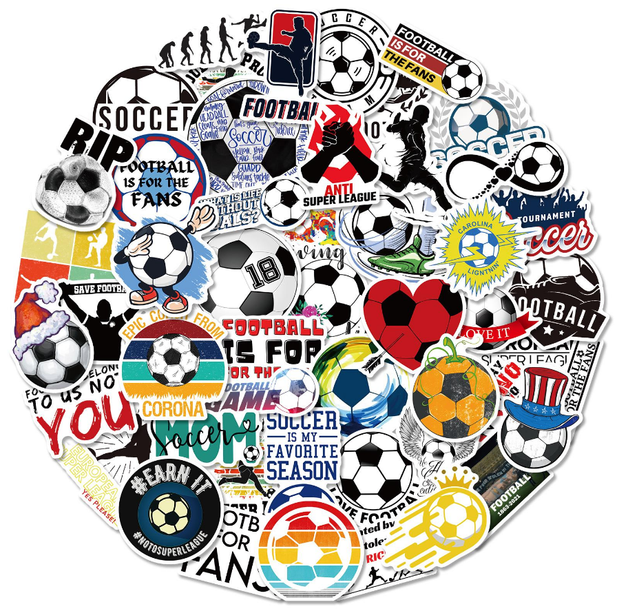 ⚽ Stickers Fútbol – Pack de 10 Unidades & Estilo Deportivo-6