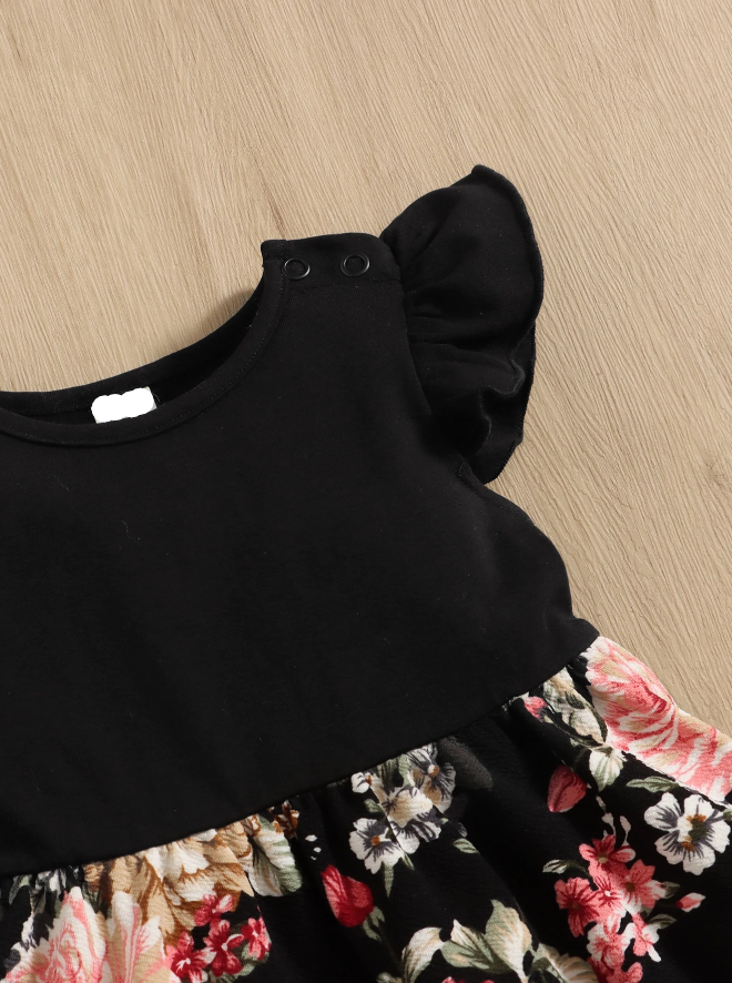 🌸 Vestido “Jardín Nocturno” - 12 a 18 meses-2
