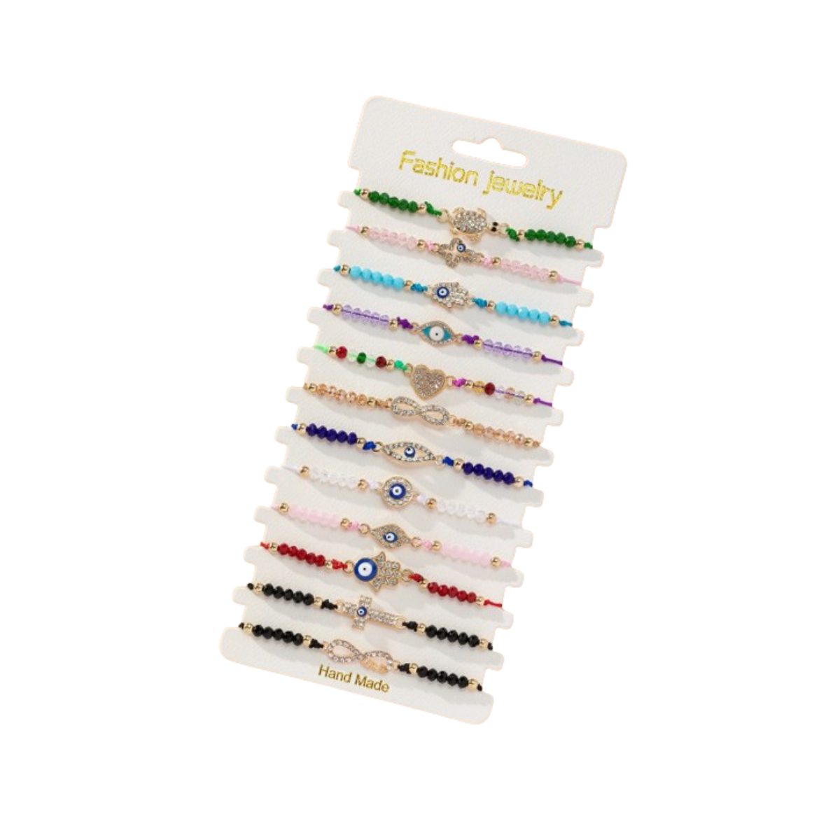 Pulseras de Cuentas con Detalles de Ojo Turco ✨-0