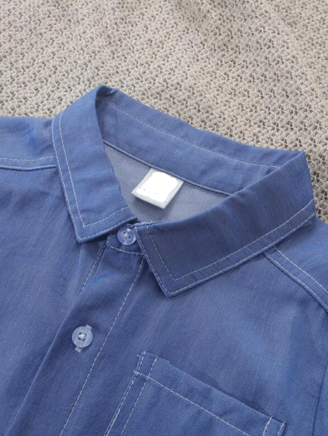 Conjunto Infantil de 3 Piezas - Camisa, Camiseta sin Mangas y Shorts-7