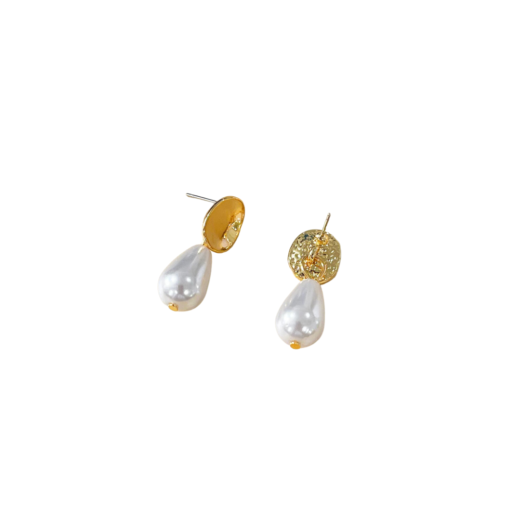 Pendientes de Perlas en Blanco-3