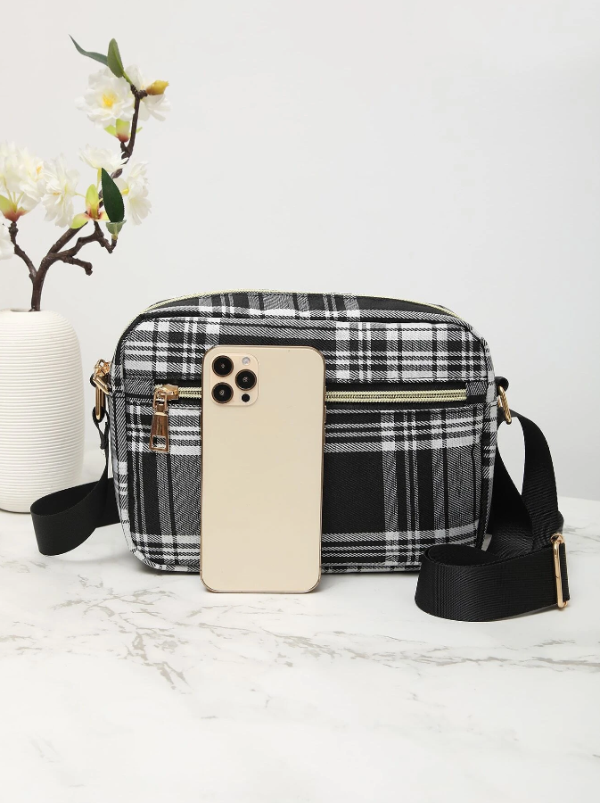 Bolso Cuadrado Estilo Preppy-2