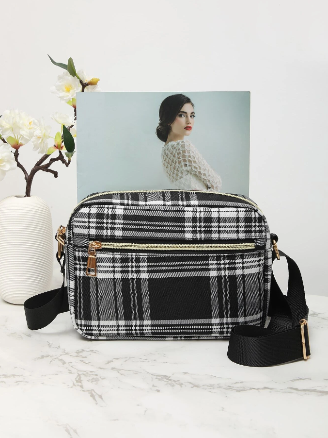 Bolso Cuadrado Estilo Preppy-6