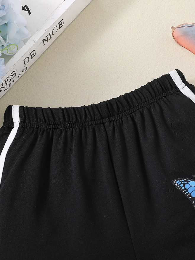 Shorts Deportivos Infantiles – Mariposa - Talla 9 años-3