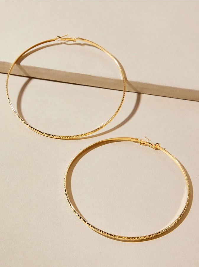 Aros Glamour Amarillo Oro-2