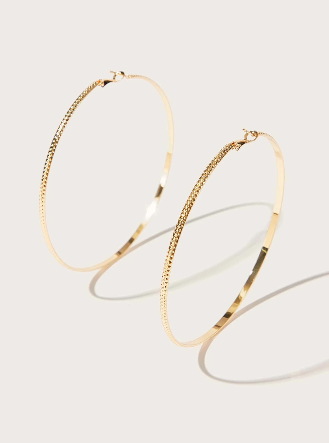 Aros Glamour Amarillo Oro-4