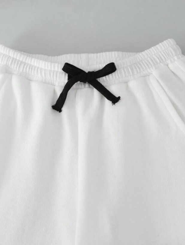 Jogger Casual de Algodón - Blanco - Talla 5 años-3