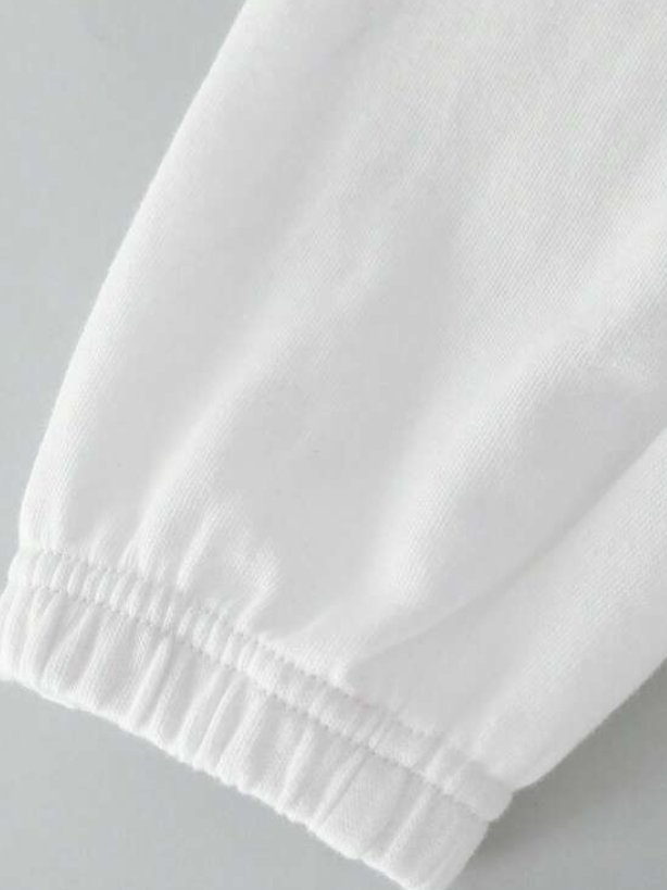 Jogger Casual de Algodón - Blanco - Talla 5 años-6