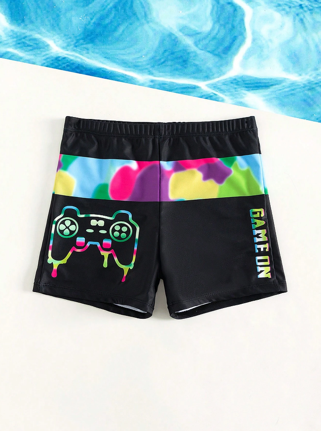 Shorts de Natación Infantil – Game On - Talla 9 años-2
