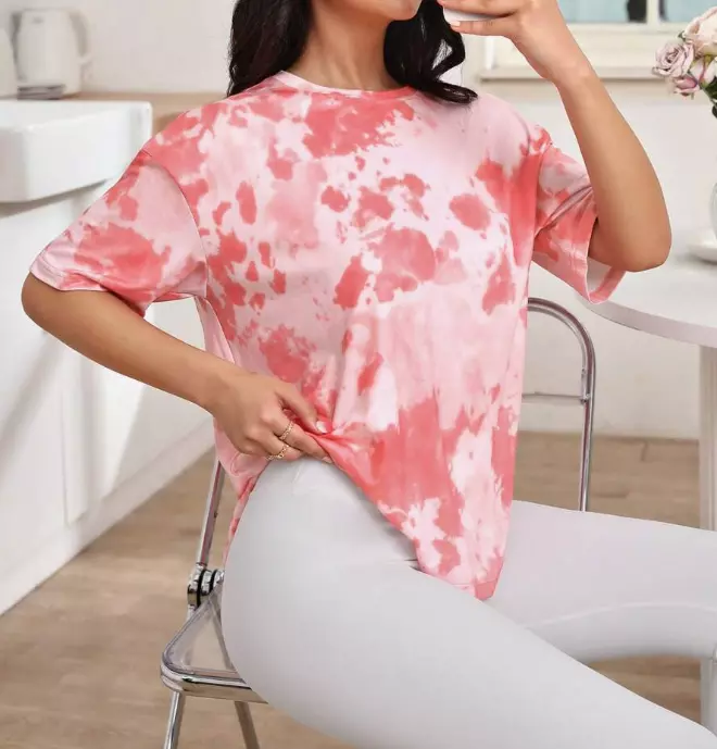 ☁️ Camiseta Tie-Dye Oversized Rosa - Talla L-2