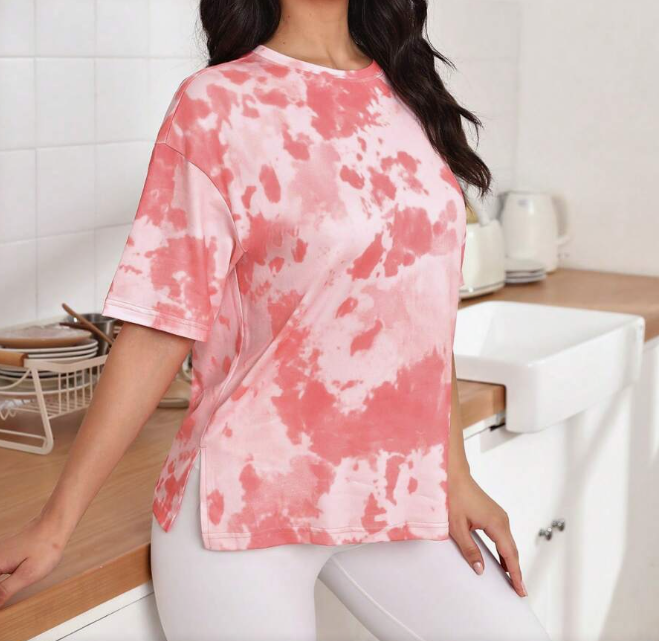 ☁️ Camiseta Tie-Dye Oversized Rosa - Talla L-5