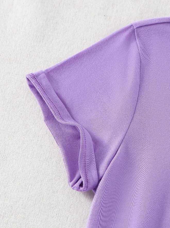 💜 Polera Morada "Cat Mom" - Talla 9 años-3