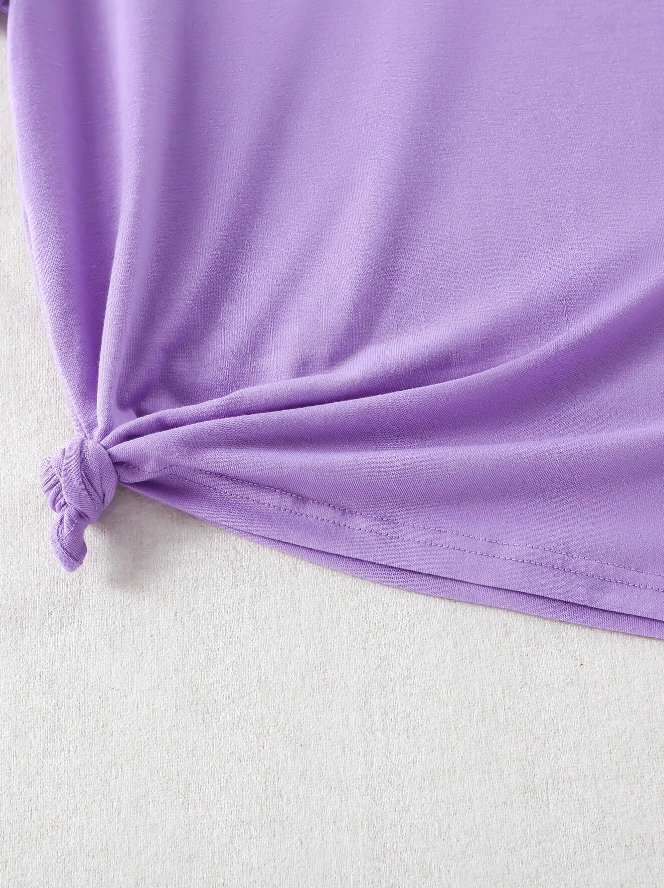 💜 Polera Morada "Cat Mom" - Talla 9 años-4