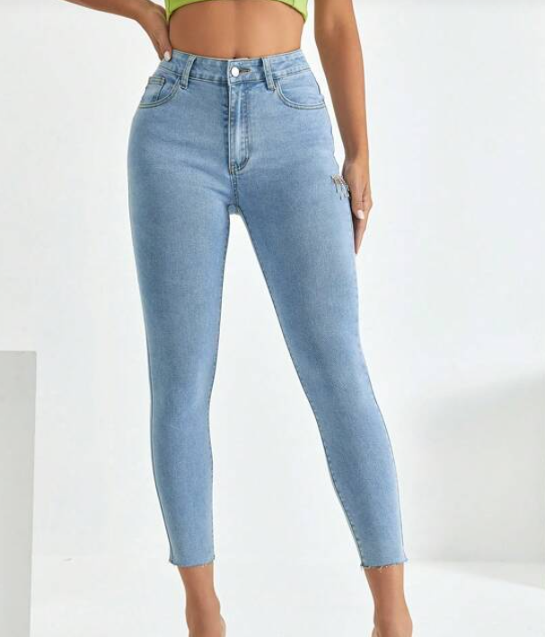 Jeans Ajustados Lavado Ligero-5