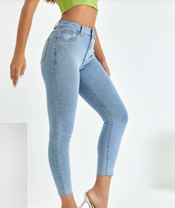Jeans Ajustados Lavado Ligero-6