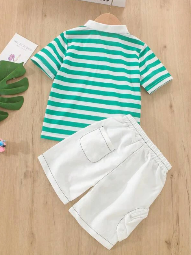Conjunto Infantil de 2 Piezas - Polo y Shorts-2