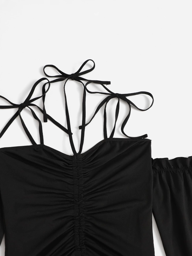 Body Negro con Encaje en Contraste - Talla M-5