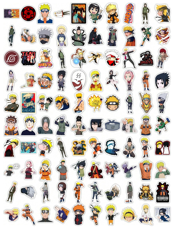 🎌 Stickers Animados – Pack de 10 Unidades & Estilo Decorativo-6