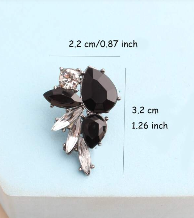 Pendientes Elegantes Blanco y Negro-2