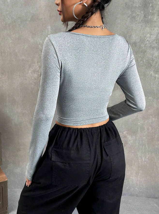 🚗 Camiseta Crop con Estampado de Coche y Slogan - Talla M -3