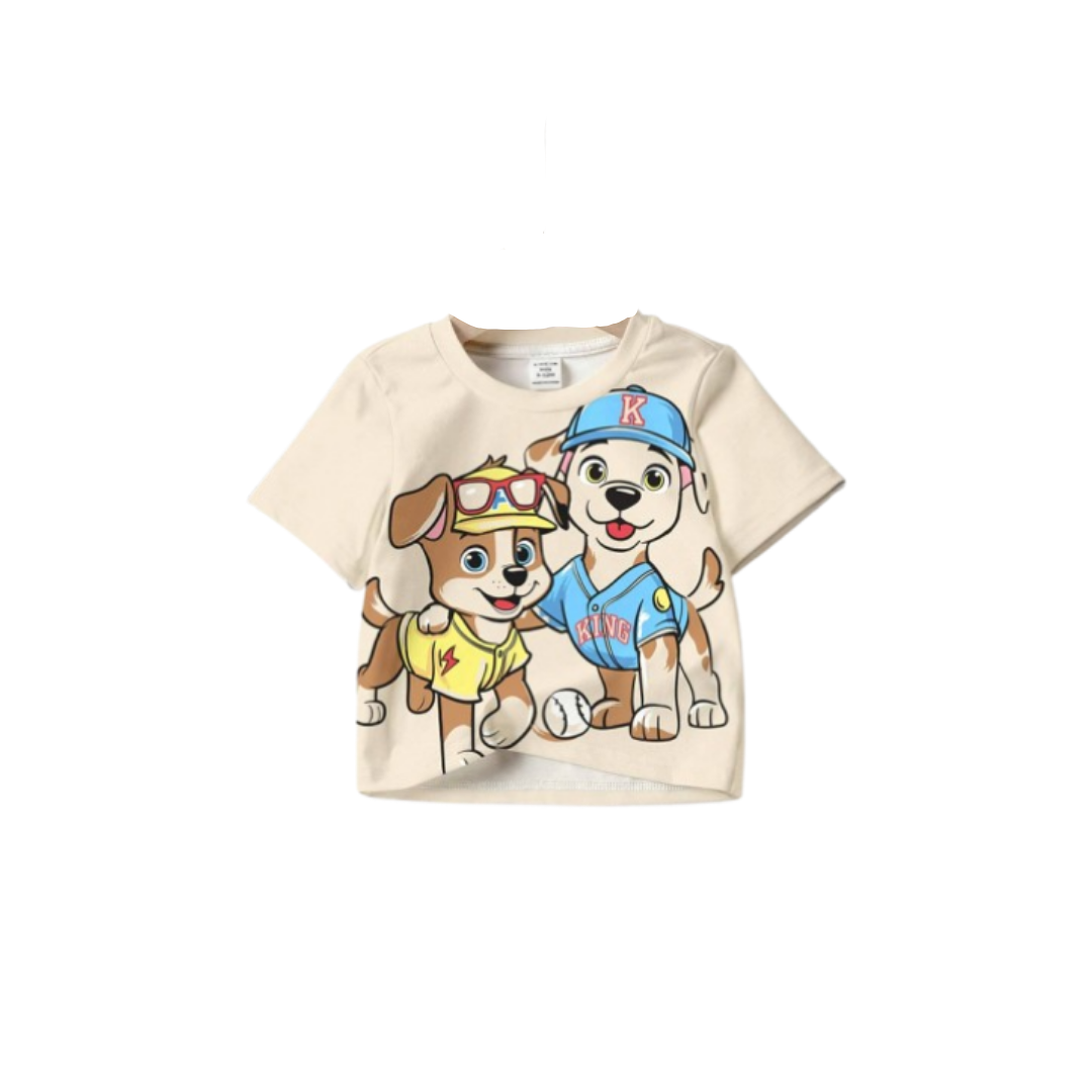 Camiseta de Perros Animados para Chicos-0