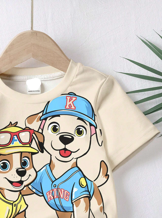 Camiseta de Perros Animados para Chicos-2