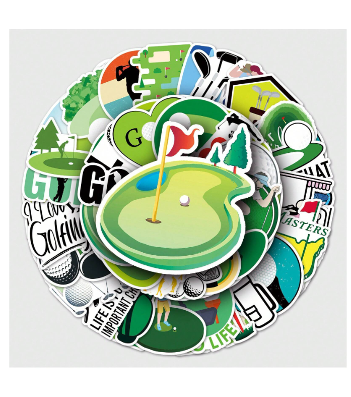 🏌️‍♂️ Pack de 10 Pegatinas Impermeables de Golf – Estilo Graffiti-5