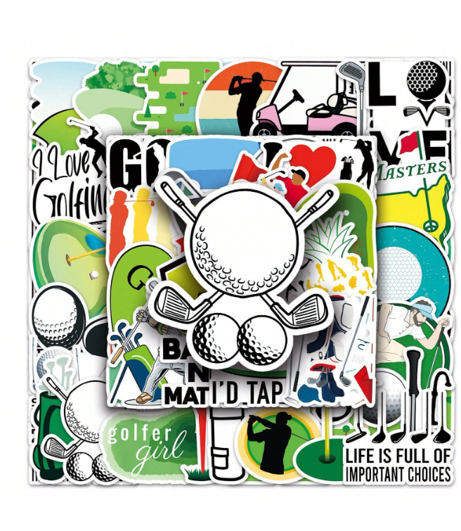 🏌️‍♂️ Pack de 10 Pegatinas Impermeables de Golf – Estilo Graffiti-6