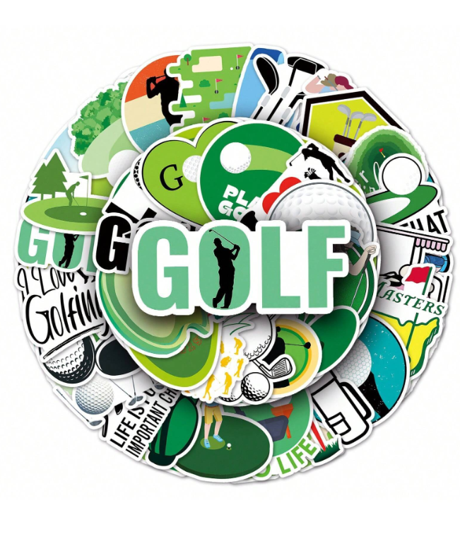 🏌️‍♂️ Pack de 10 Pegatinas Impermeables de Golf – Estilo Graffiti-7