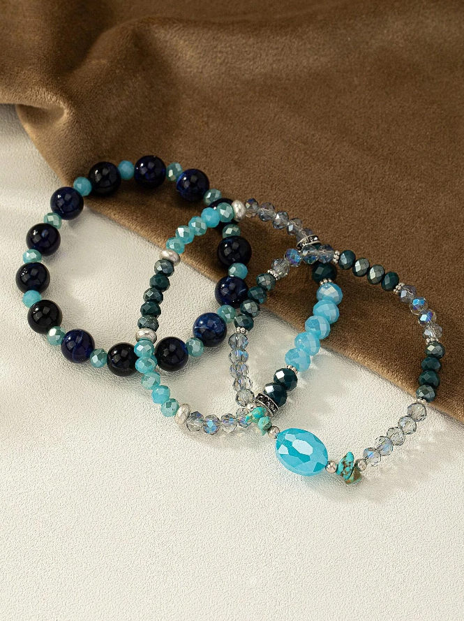 Pulseras de Cuentas de Vidrio-0