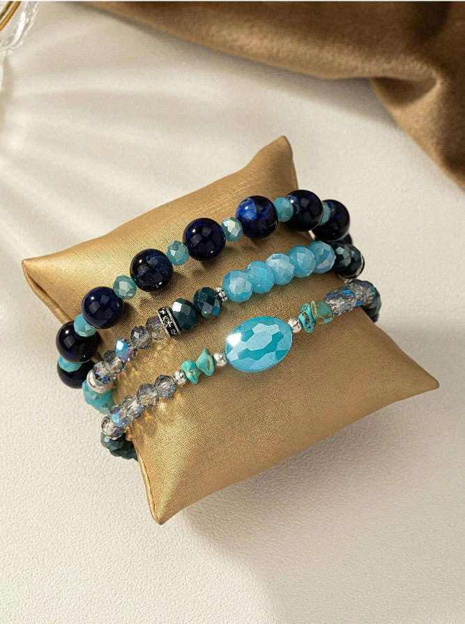Pulseras de Cuentas de Vidrio-3