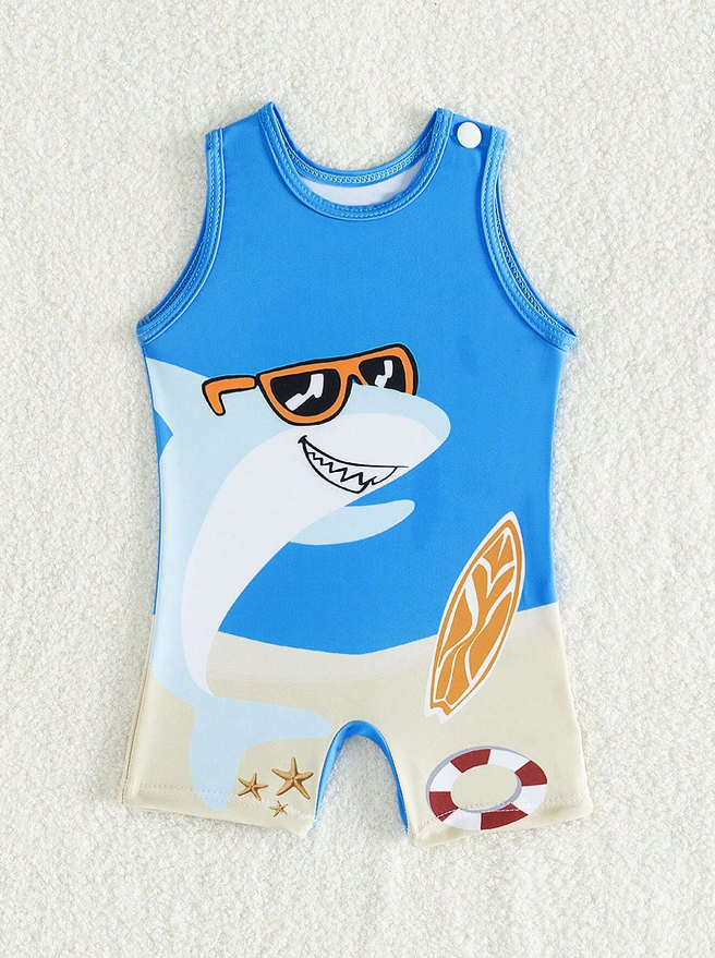 🦈 Traje de Baño Bebé “Shark Beach” - 0 a 1 mes-3