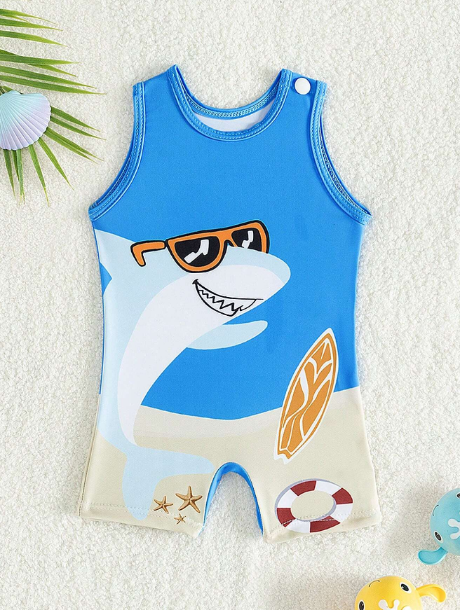 🦈 Traje de Baño Bebé “Shark Beach” - 0 a 1 mes-4
