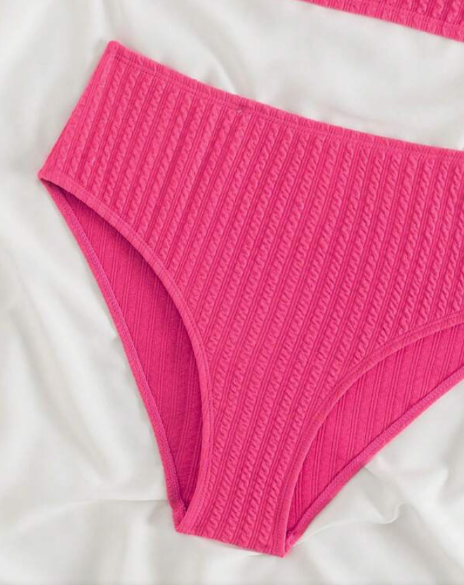 Bikini Bohemio en Rosa Fucsia con Textura ✨-5