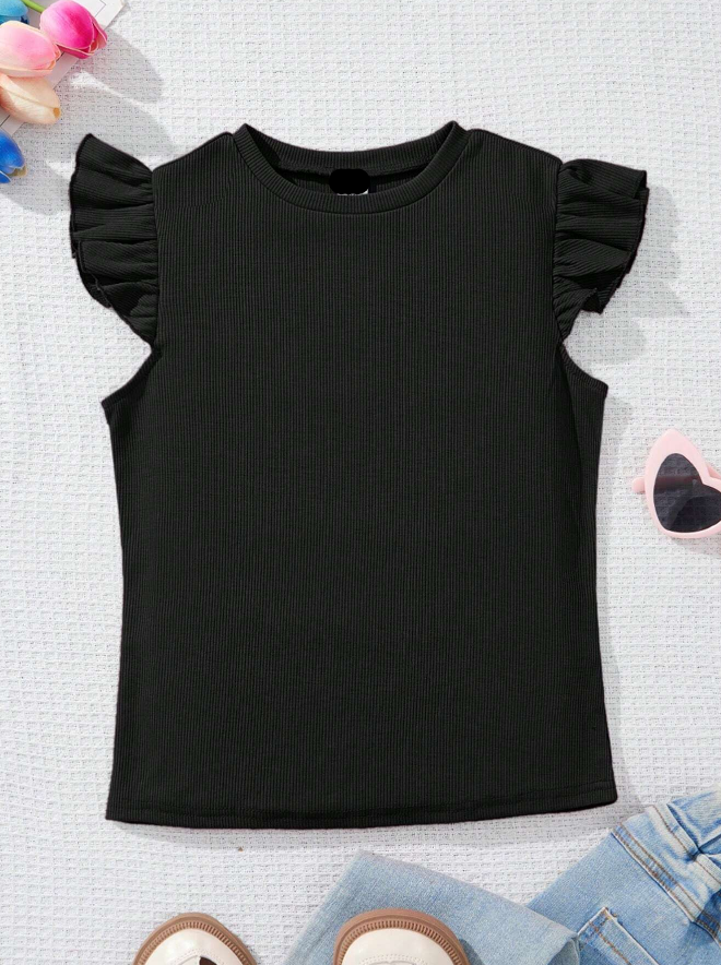 Top Infantil – Volantes Romántico - Talla 9 años-2