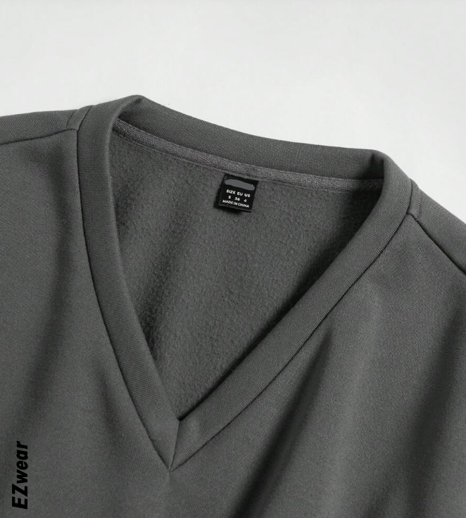 🧥 Chaleco Crop Casual – Cuello en V y Manga Larga - Talla L-4