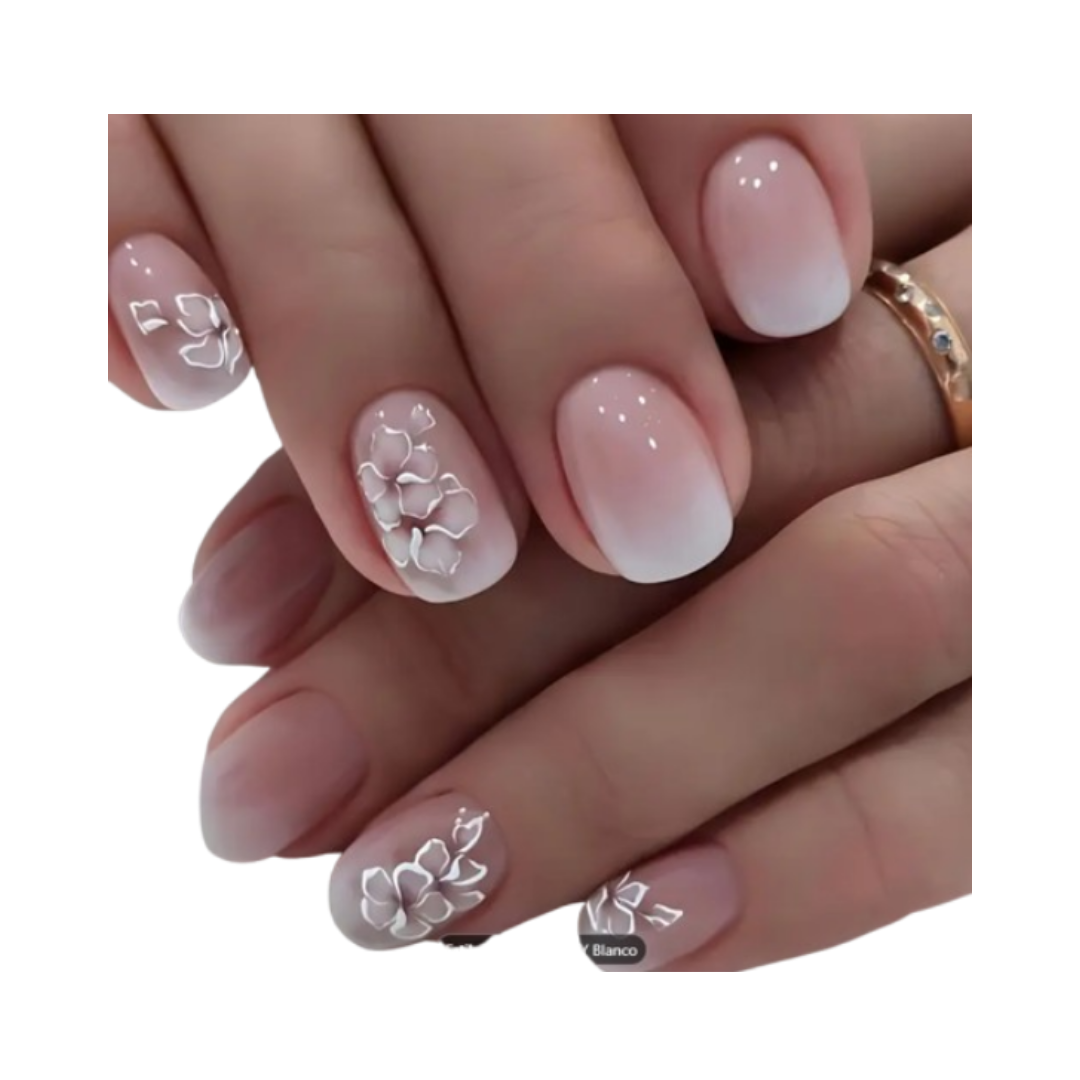 Diseño de Uñas Florales - Mezcla de Colores-0